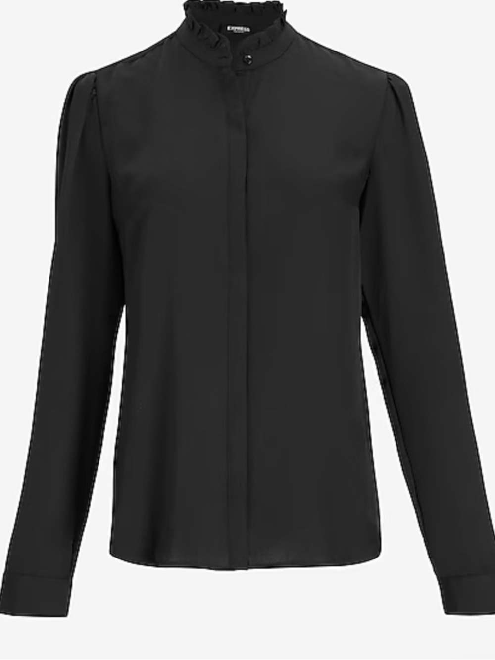 Express Black Long-Sleeve Women’s Portofino Shirt
